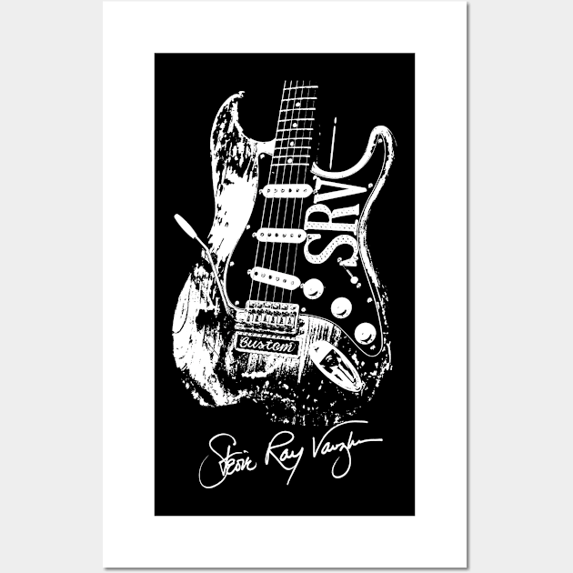 Stevie Ray Vaughan Number One Guitar Wall Art by Winmanlider